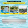 VEVOR Pool Fountain Stainless Steel Pool Waterfall 23.6" x 4.5" x 3.1"(W x D x H) Waterfall Spillway with Pipe Connector Rectangular Garden Outdoor, S