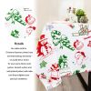 Muwago Christmas Rectangle Tablecloth 52x70 Inch - Holiday Decoration Printed New Year's Eve Oblong Table Cloth - Washable Fabric Xmas Table Cover for